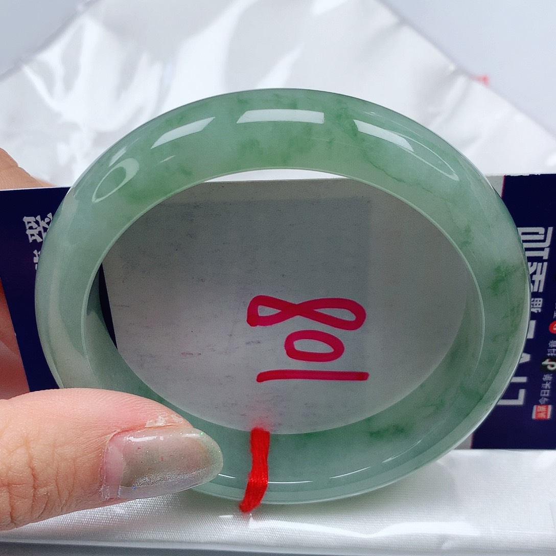 翡翠手镯未镶嵌56圈缅甸天然a货