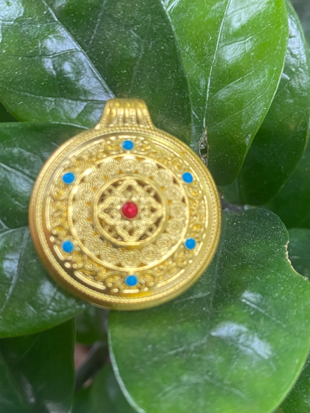 足金999八宝罗盘挂件时来运转