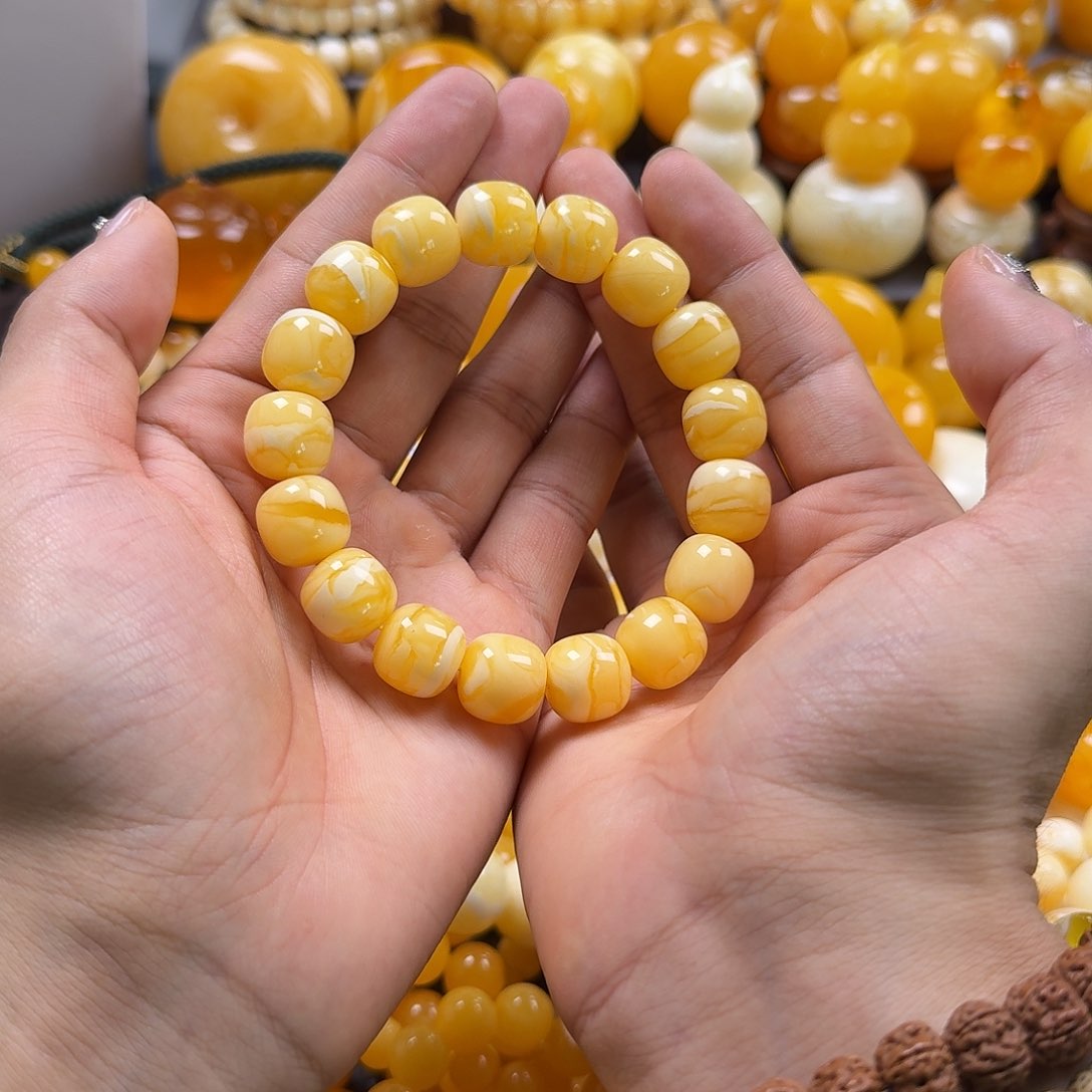 蜜蜡珠宝奇石未镶嵌同料老型14mm