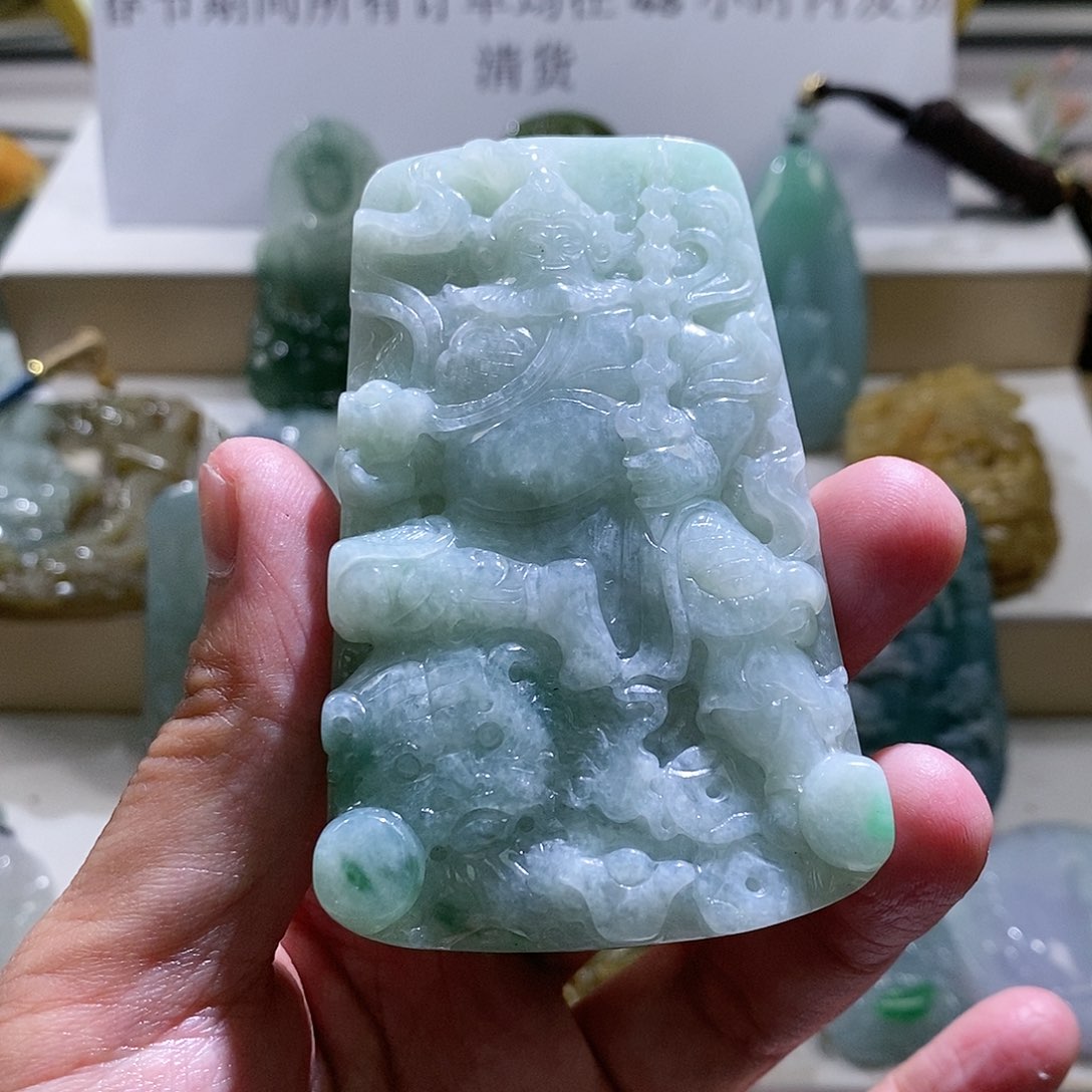 【闪购商品】翡翠颈饰未镶嵌赵公明