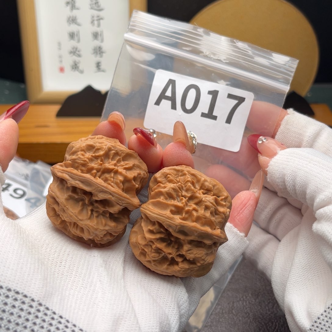 文玩核桃把件45方块a 017