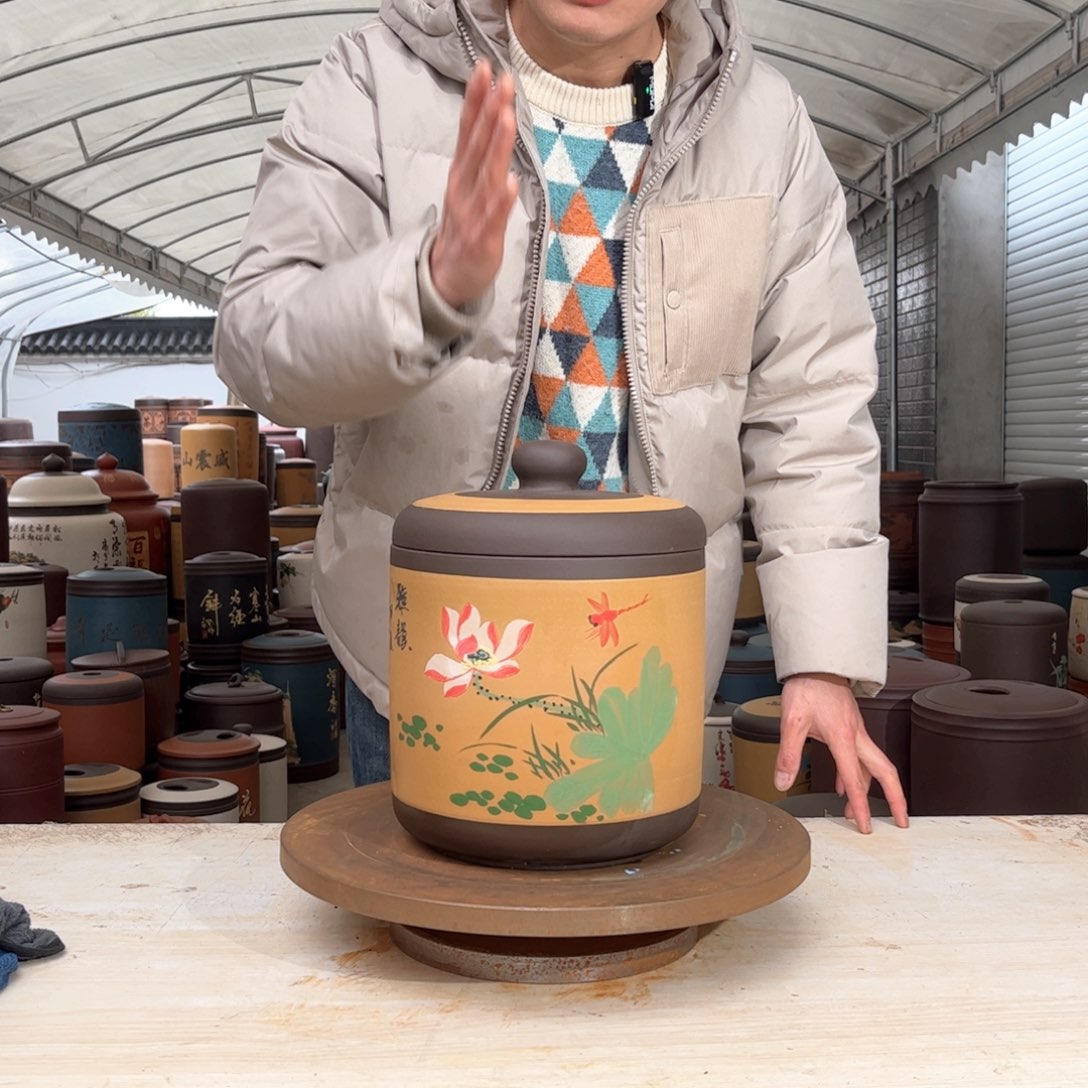 紫砂茶叶罐8 饼茶叶罐