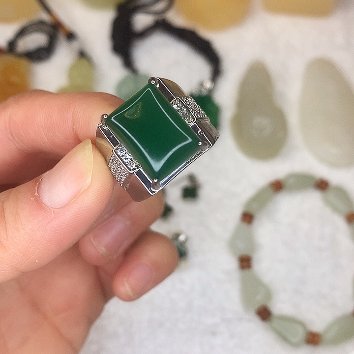 玛瑙/玉髓合金戒指