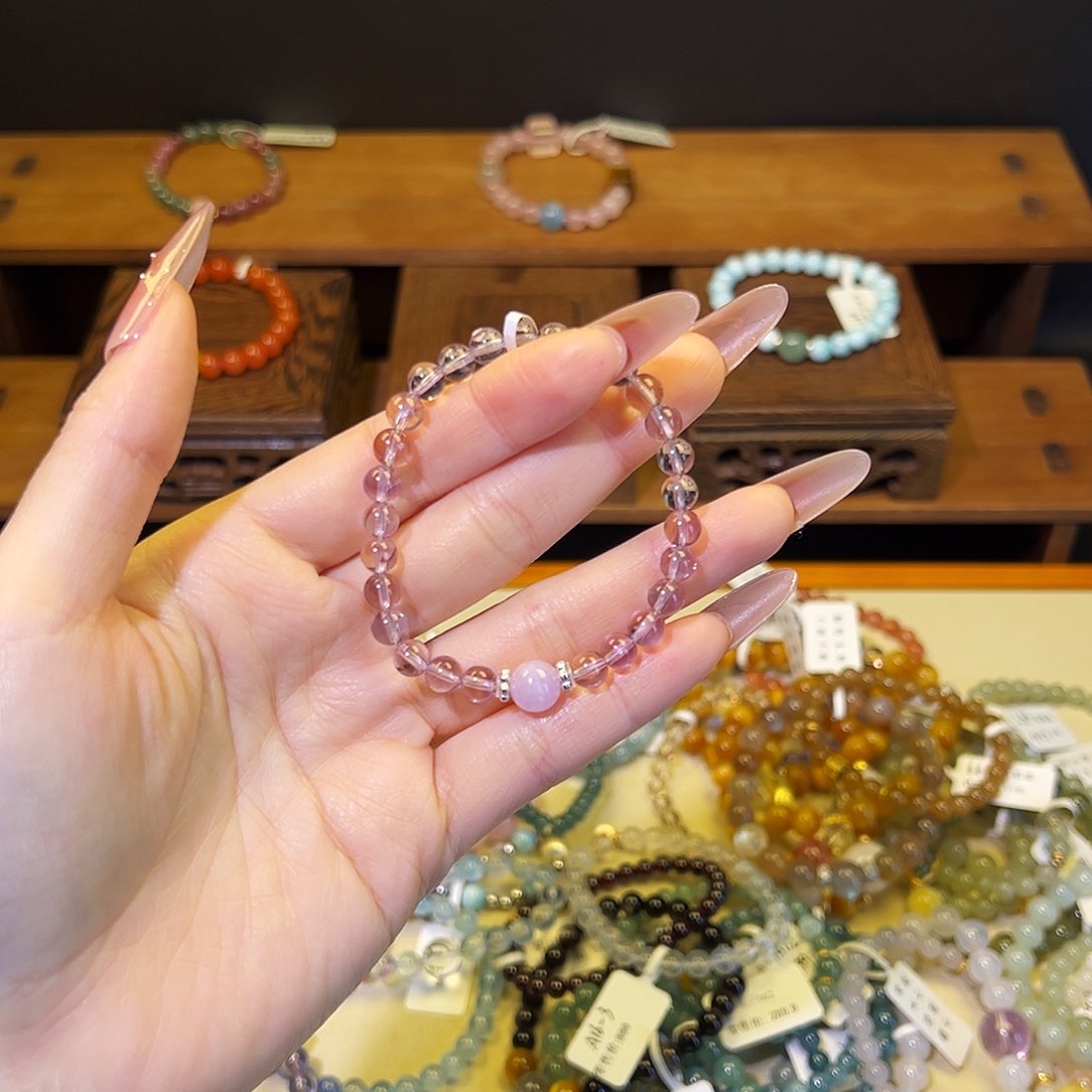 水晶手链银S925镶嵌紫水晶2118