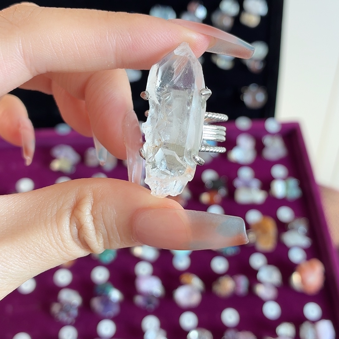 烟晶合金戒指戒指