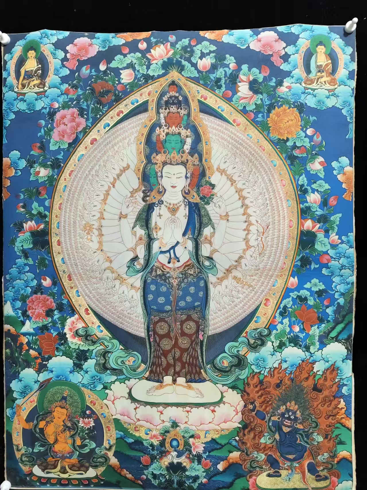 A15高端精品千手千眼观音菩萨绘画类唐卡