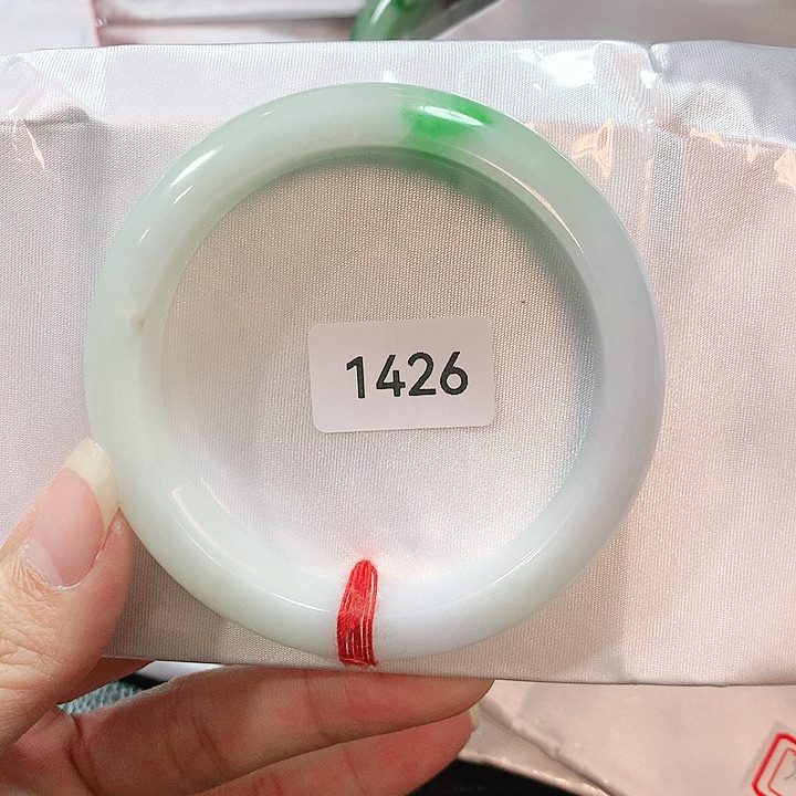 翡翠手镯未镶嵌天然翡翠手镯58