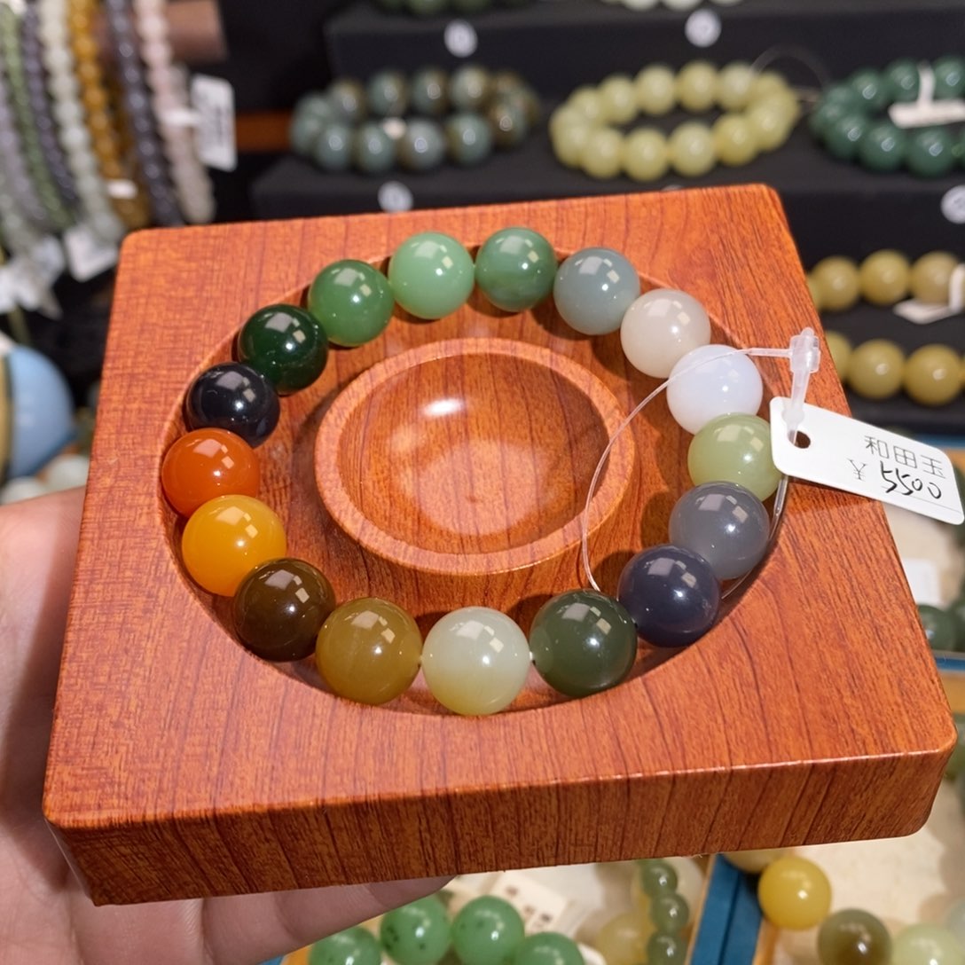 和田玉手串未镶嵌W 12