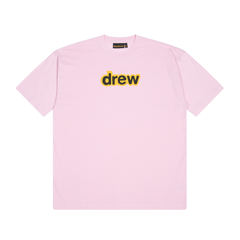 drew house secret字母圆领短袖t恤 草莓色 DH-HJ2121-SESY