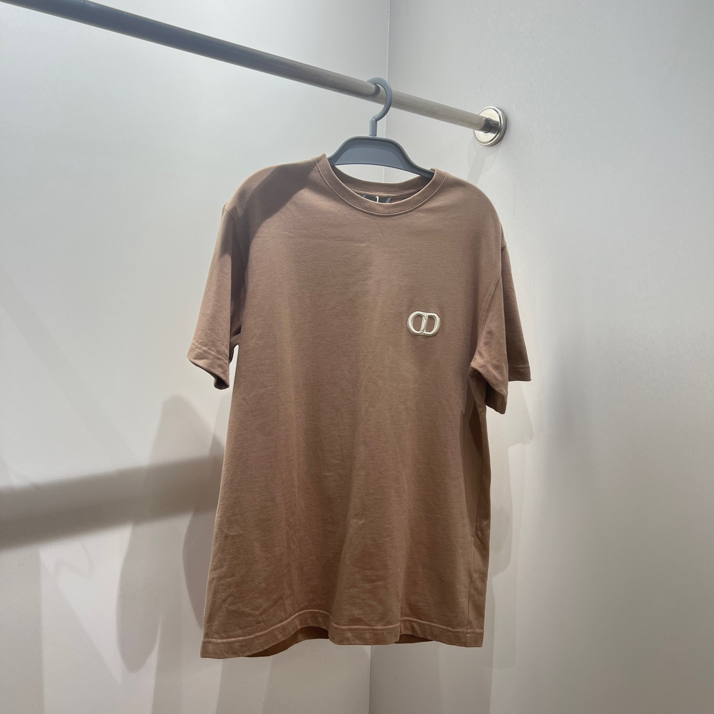 99新 DIOR/迪奥 au44/纯色CD刺绣短袖 s码 棉