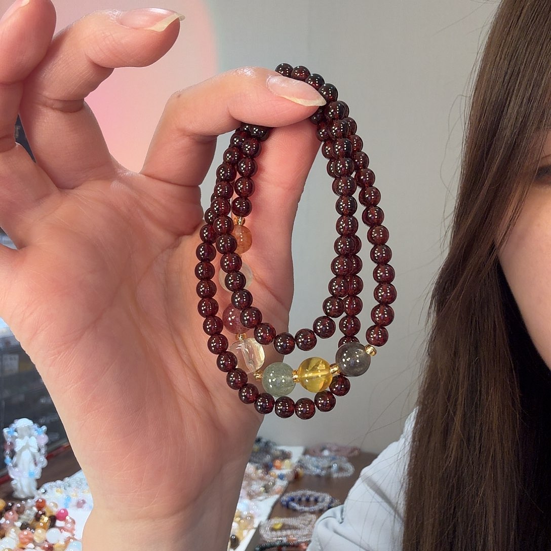 手链烟晶银S925镶嵌