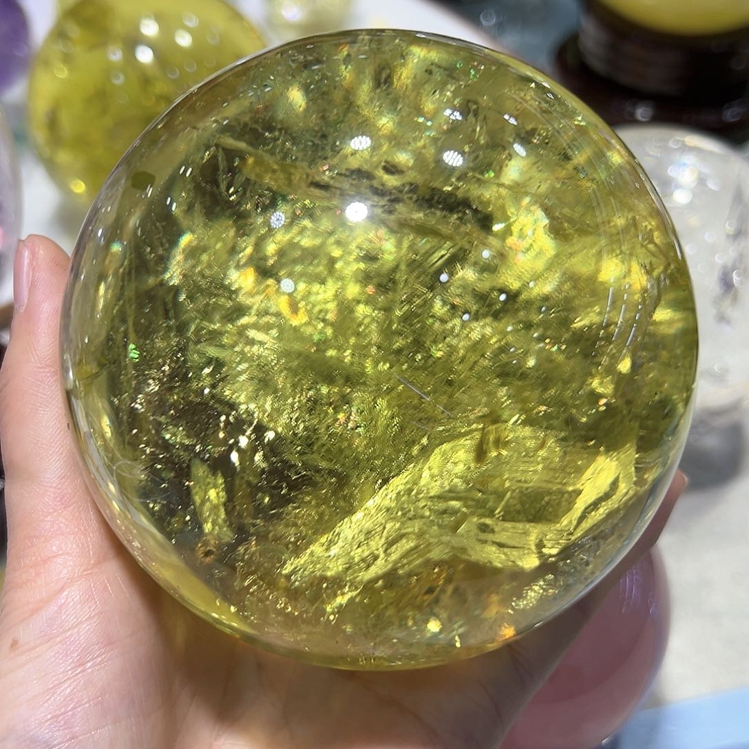 水晶水晶球摆件未镶嵌陆**仙