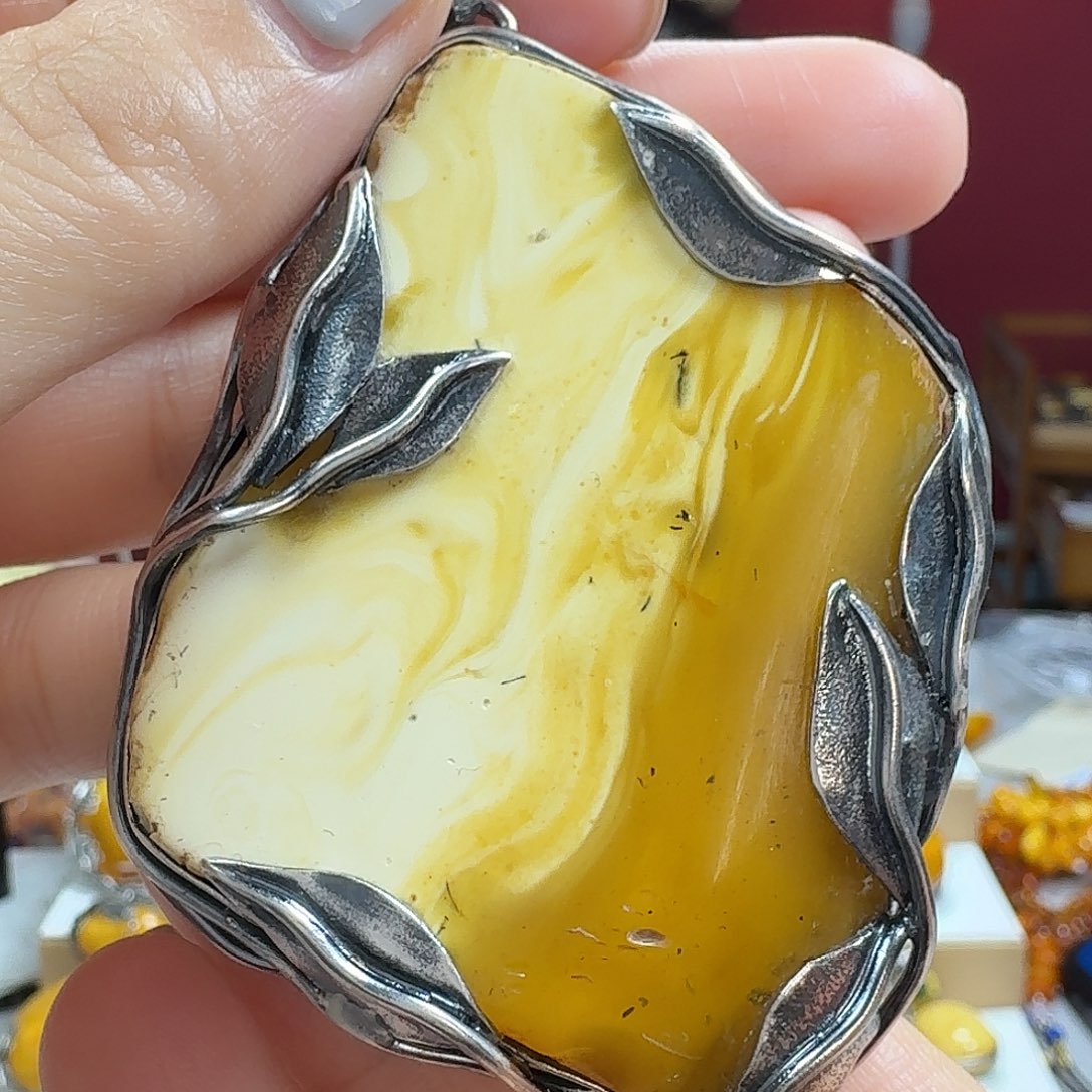 蜜蜡未镶嵌吊坠(不含链)吊坠