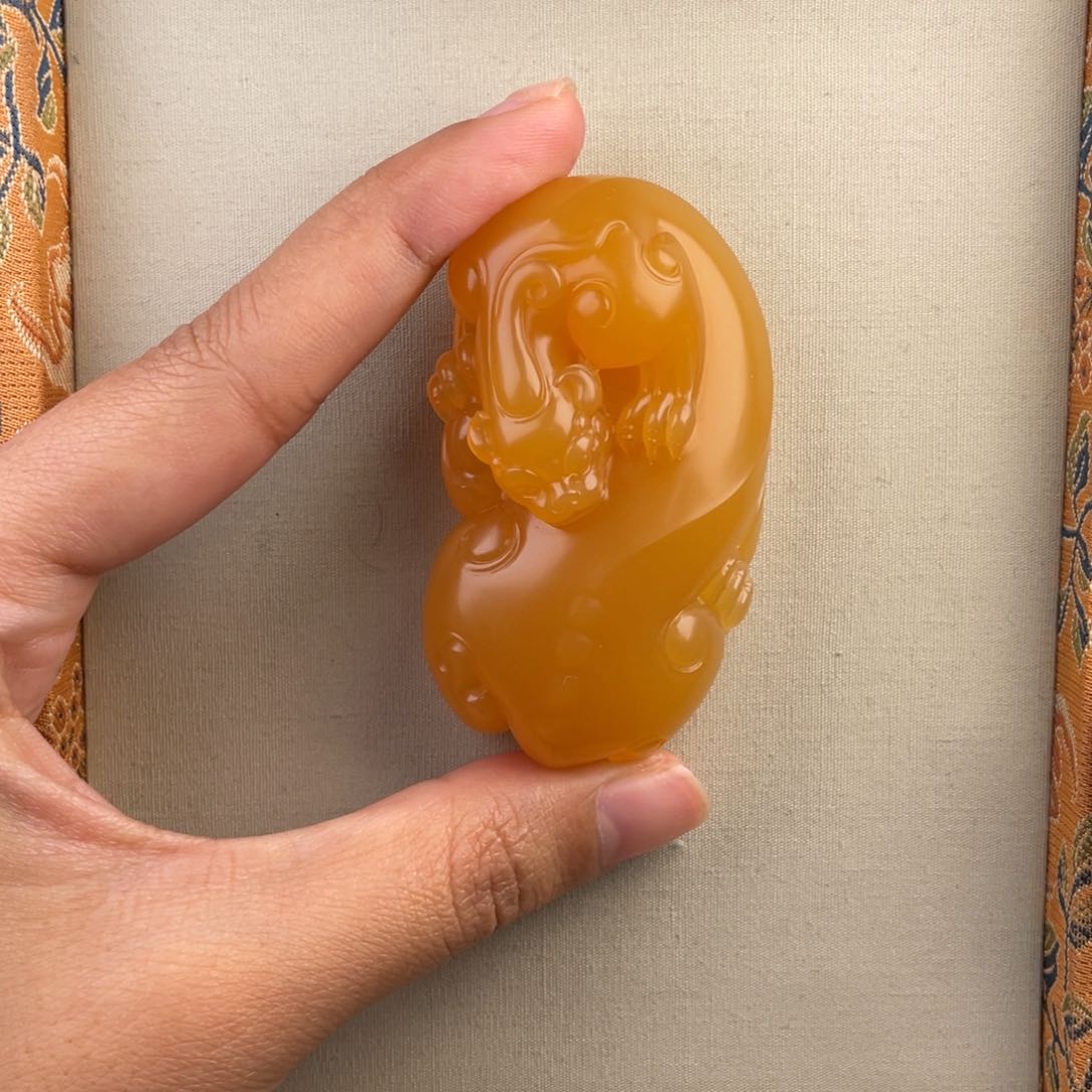 石英质玉（缅黄）手串未镶嵌原***善