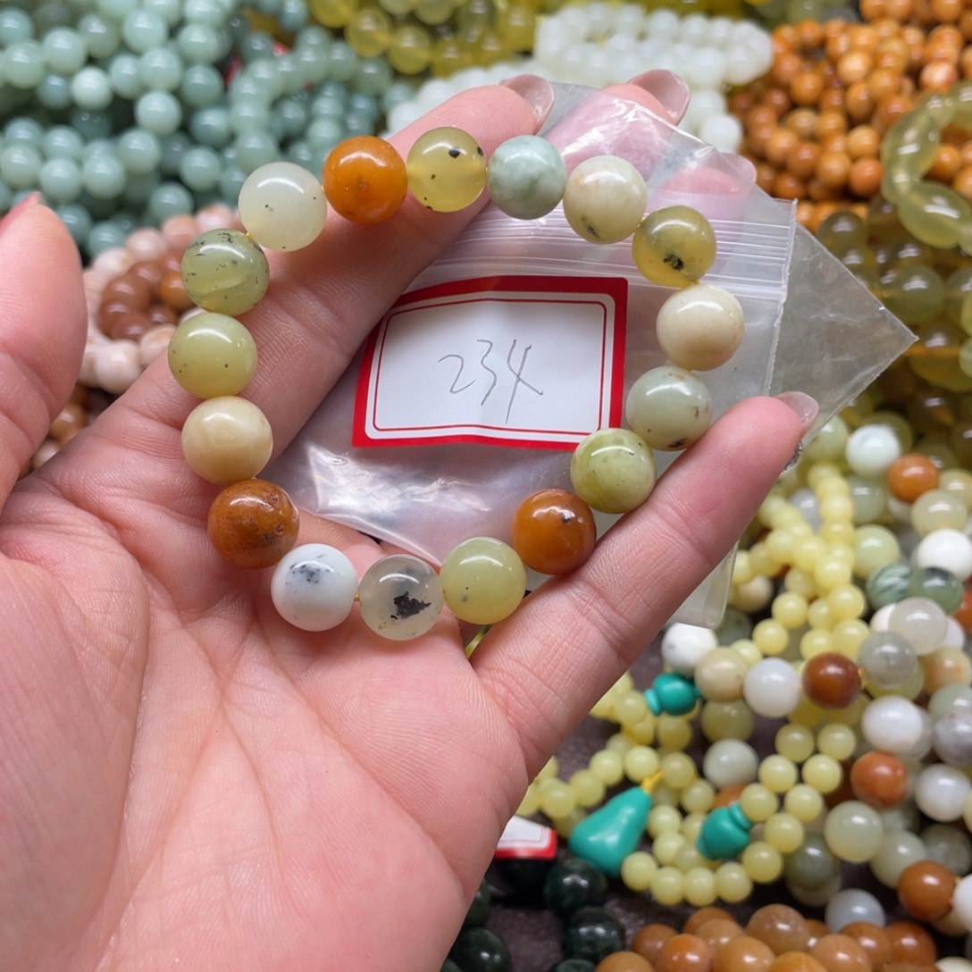 蛇纹石玉未镶嵌手串