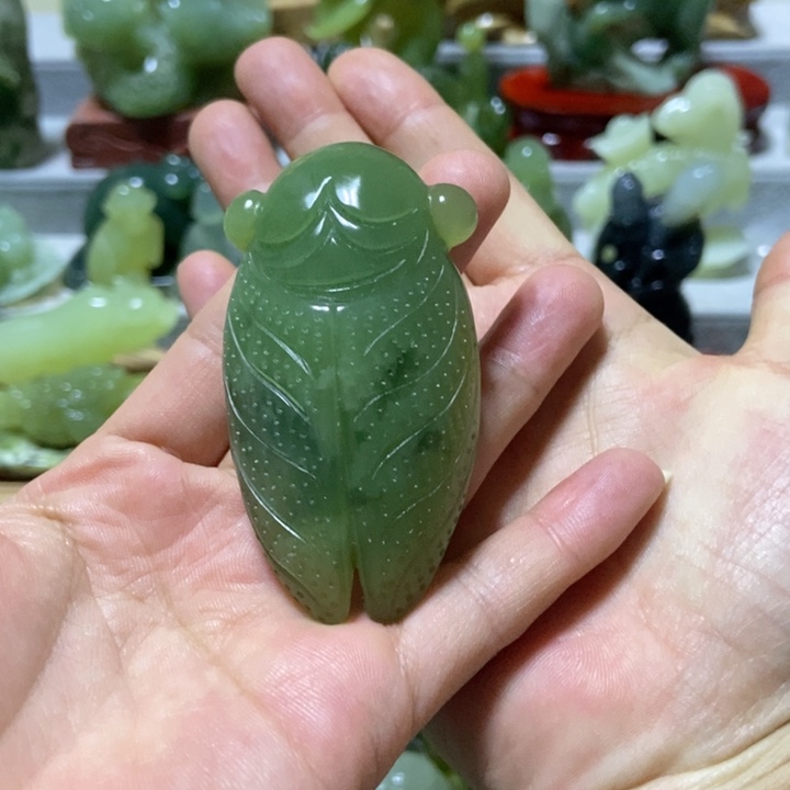 【闪购商品】蛇纹石玉把件未镶嵌