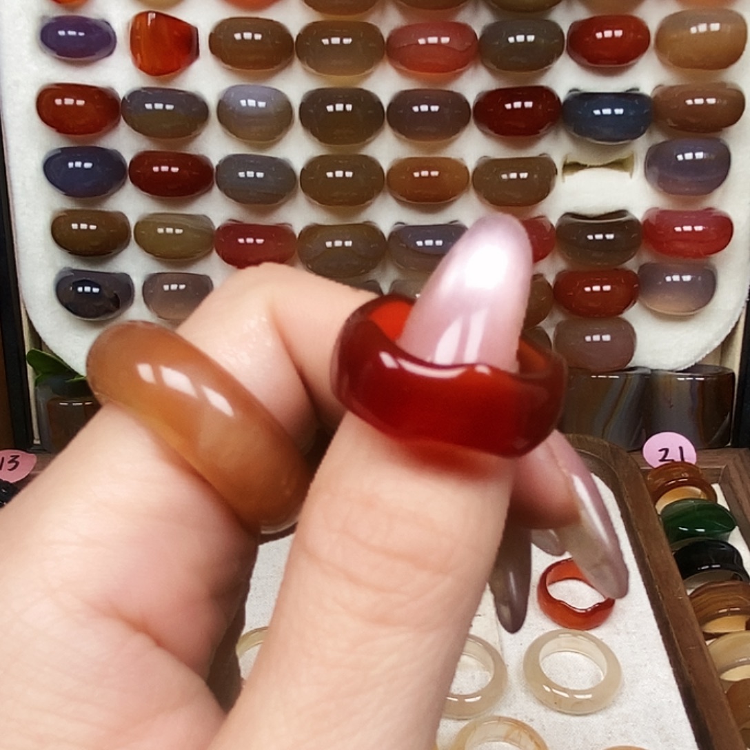 2***i玛瑙/玉髓合金戒指