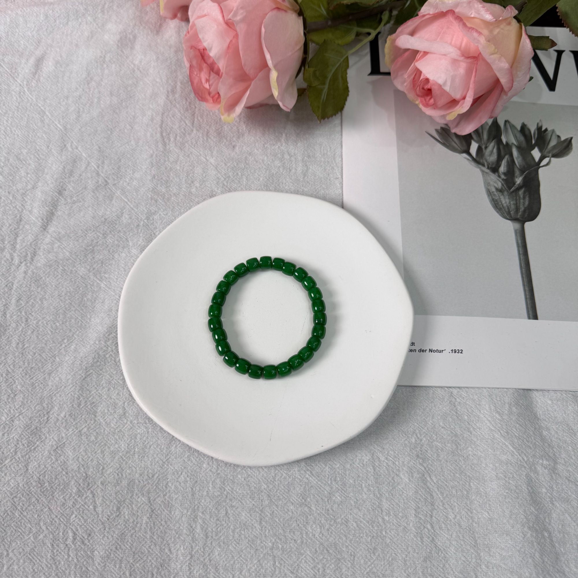 高定珠宝翡翠手链8+HF1909S038