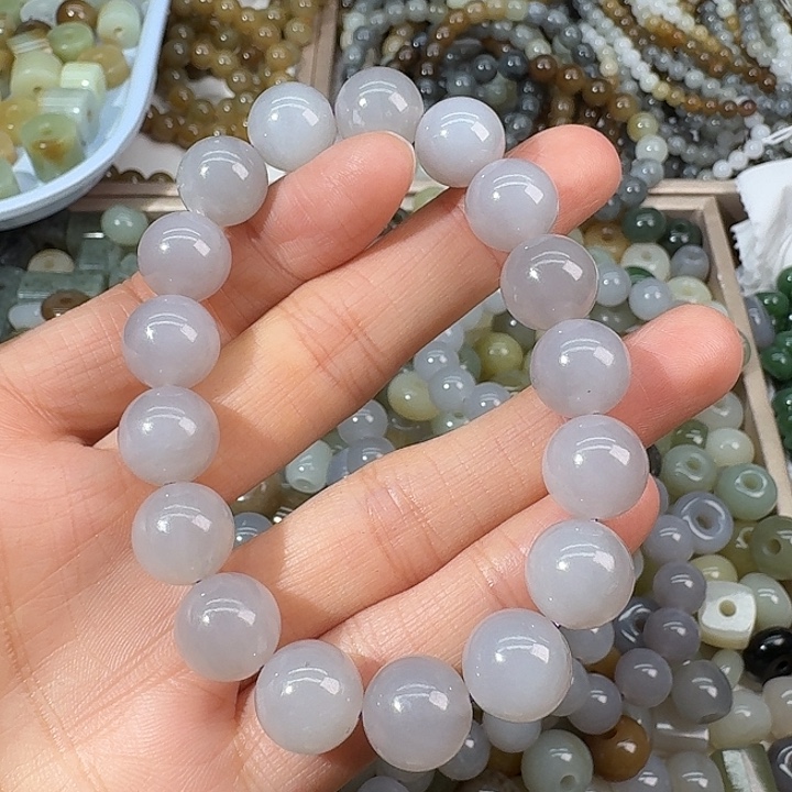 和田玉未镶嵌手链12mm