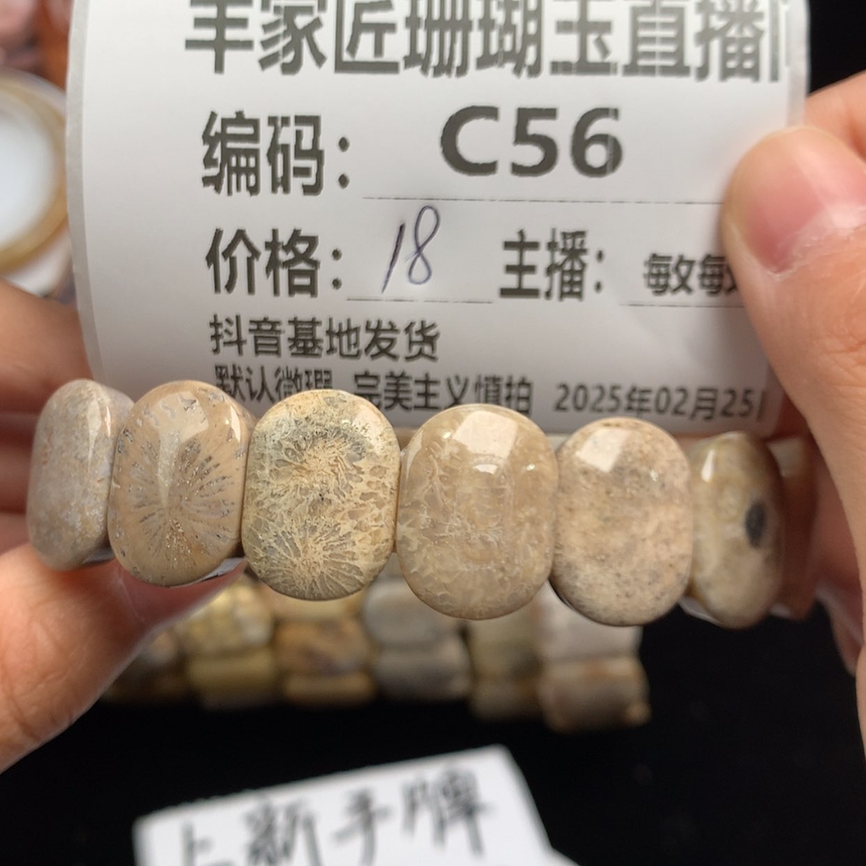 【闪购商品】硅化珊瑚（珊瑚玉）手镯未镶嵌强C56