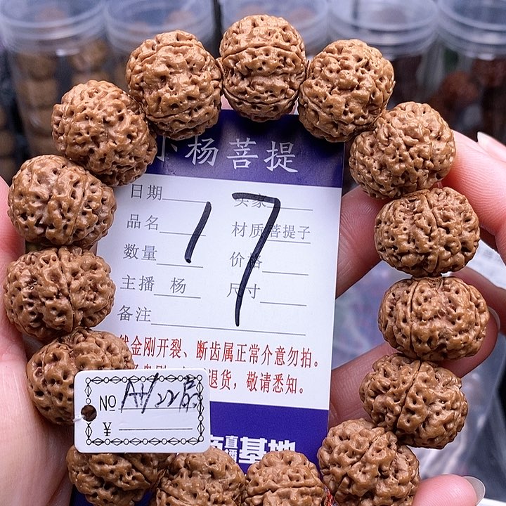 手串金刚菩提22扇面双龙