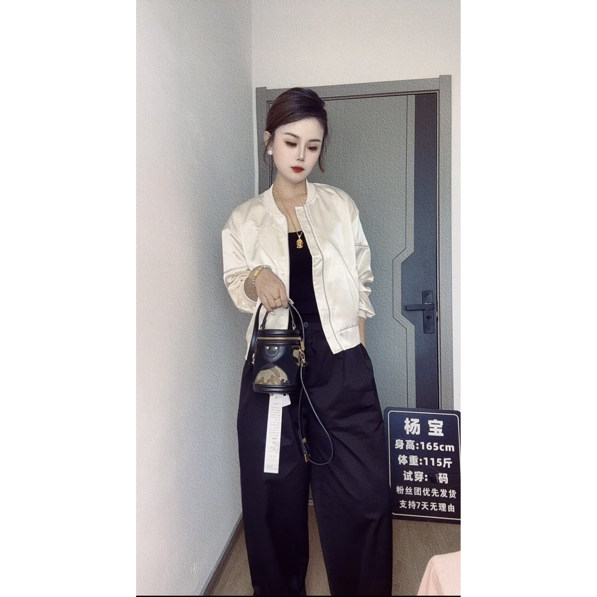 短款拉链短外套女2025春季新款韩版时尚洋气显瘦上衣宽松显瘦大码