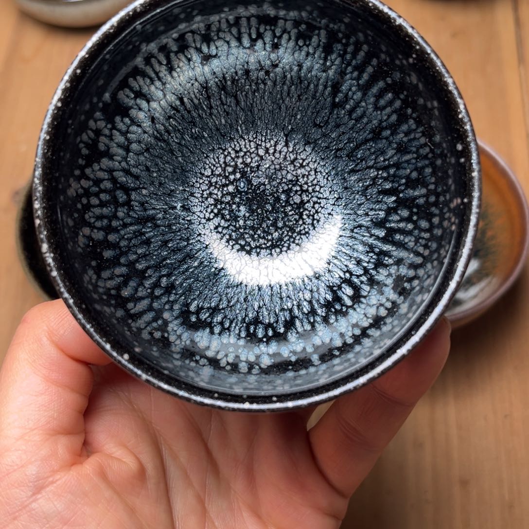 茶盏范大富建盏黑底油滴11111