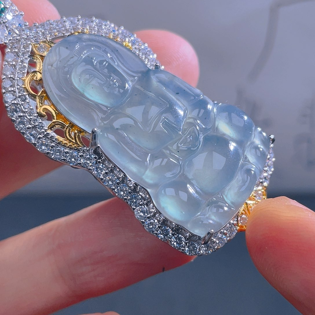 翡翠未镶嵌吊坠(不含链)