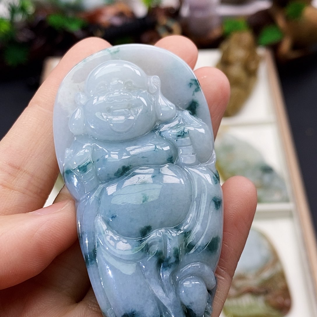 颈饰未镶嵌翡翠超*缅甸翡翠a货