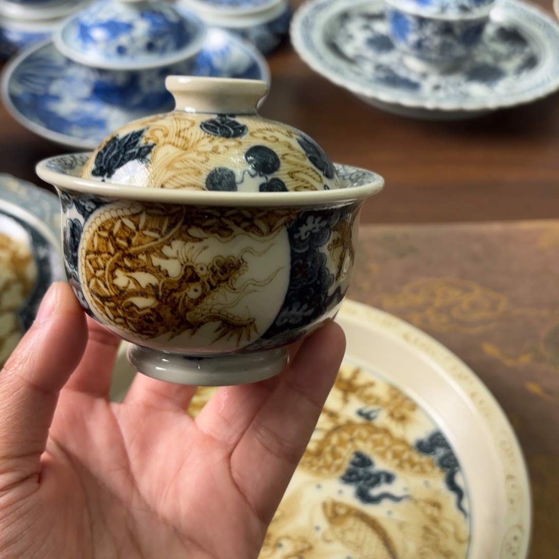 陶瓷摆件景德镇手绘茶器