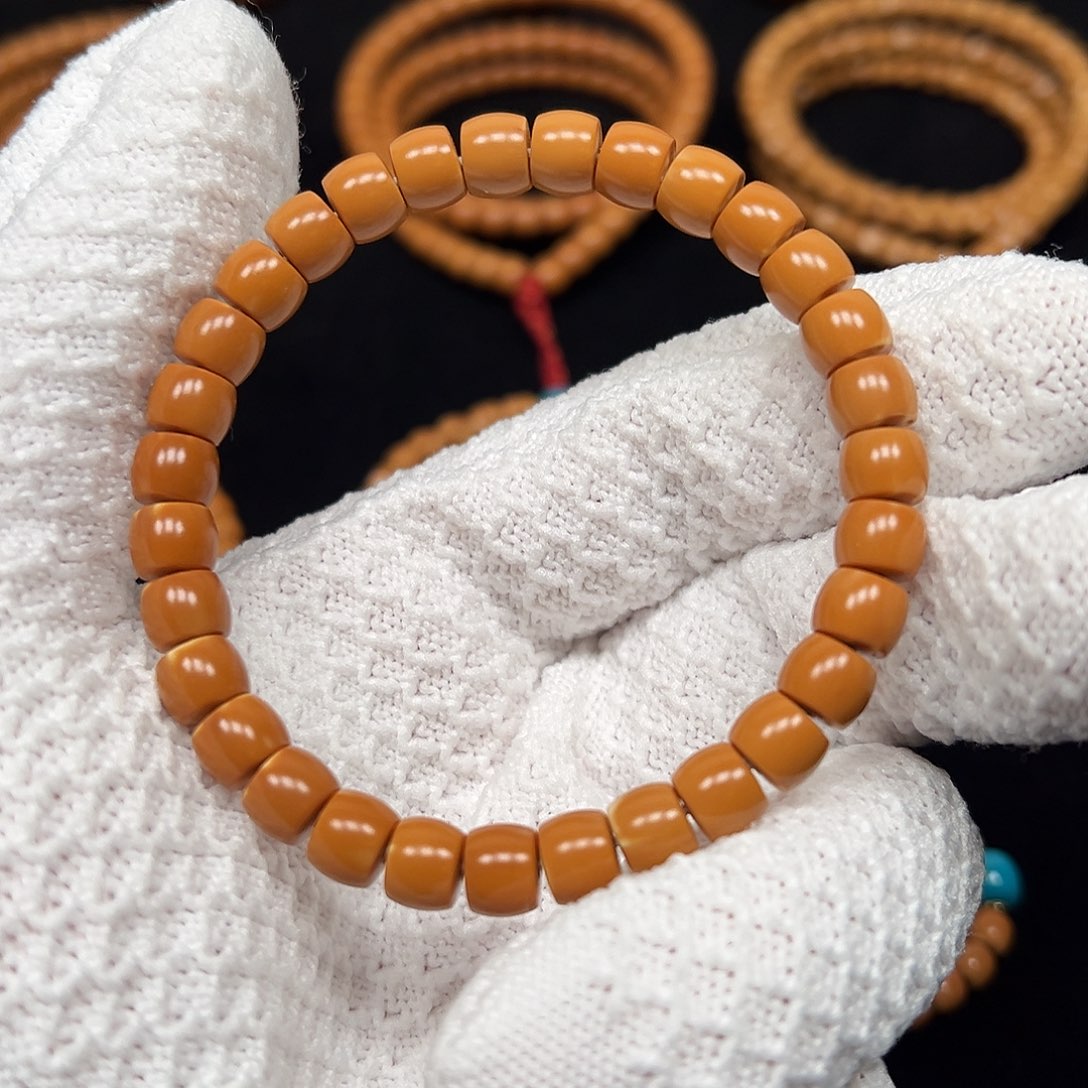 橄榄核手串/手链橄榄核尖老挝直切单圈7.5