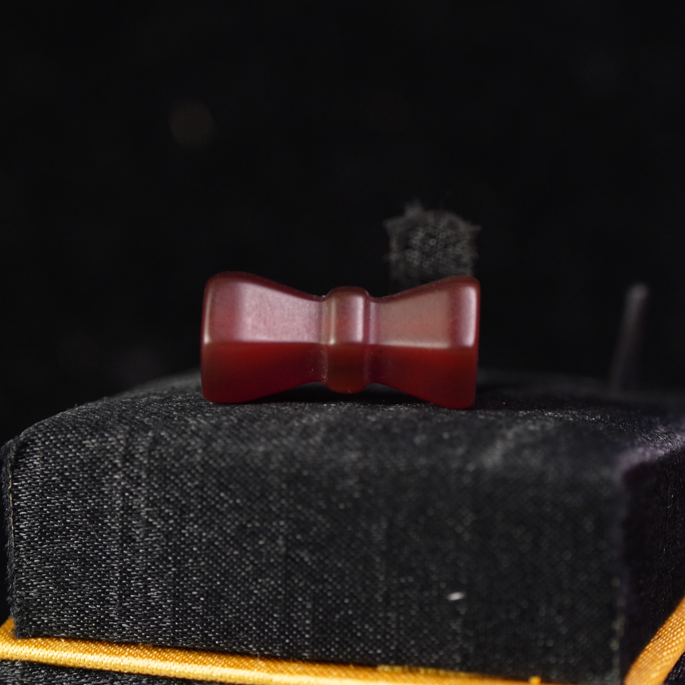 十九世纪红玛瑙竹节纹单珠FY251015159