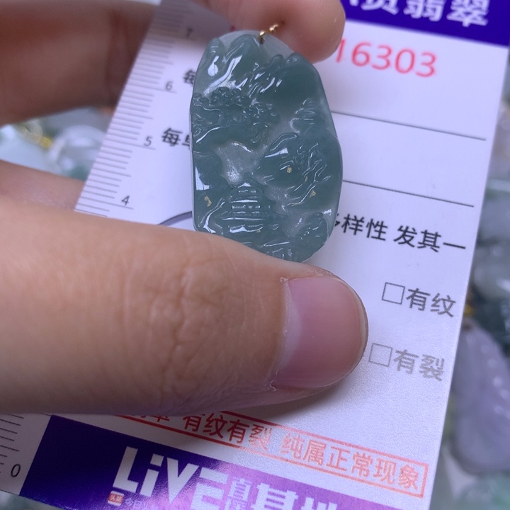 翡翠未镶嵌吊坠(不含链)