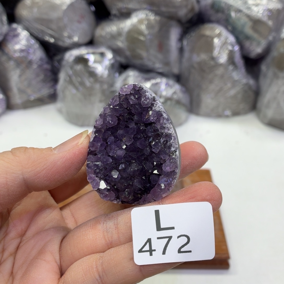 水晶摆件未镶嵌天然紫水晶