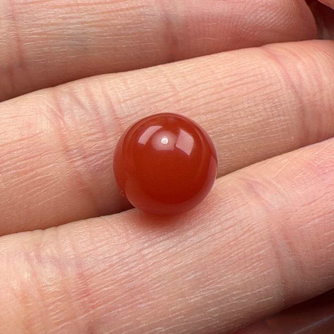 南红玛瑙未镶嵌圆珠8mm