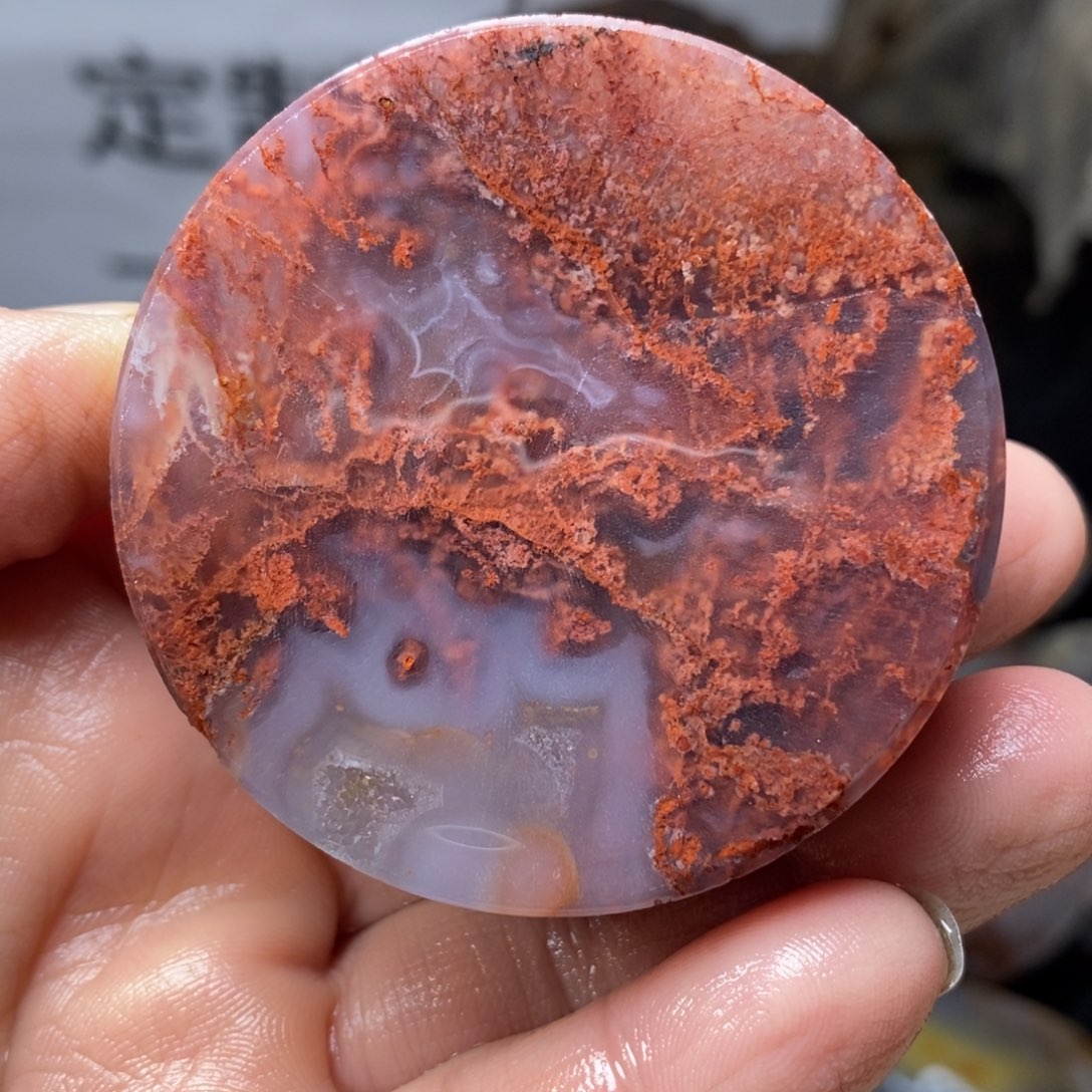 定制玛瑙定制玛瑙面包扣一个