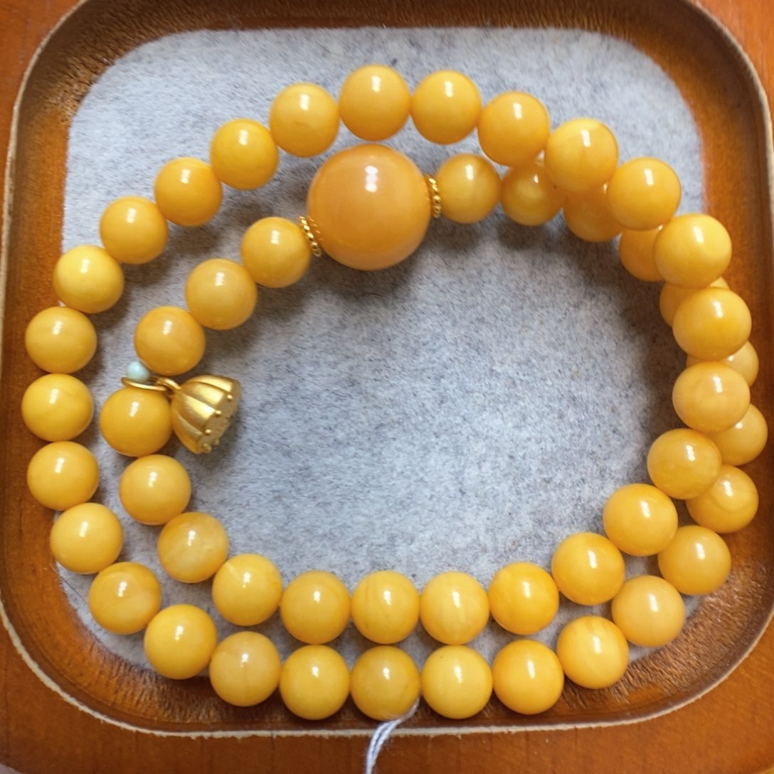 蜜蜡手串未镶嵌蜜蜡手串