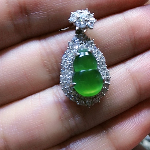 和田玉戒指银S925镶嵌