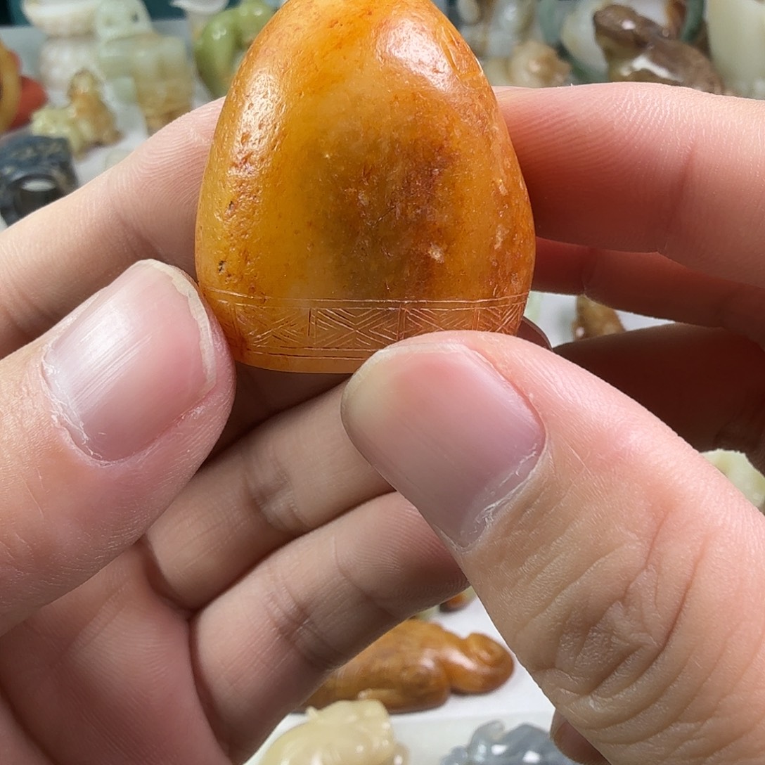 用***4和田玉（糖玉）未镶嵌挂件