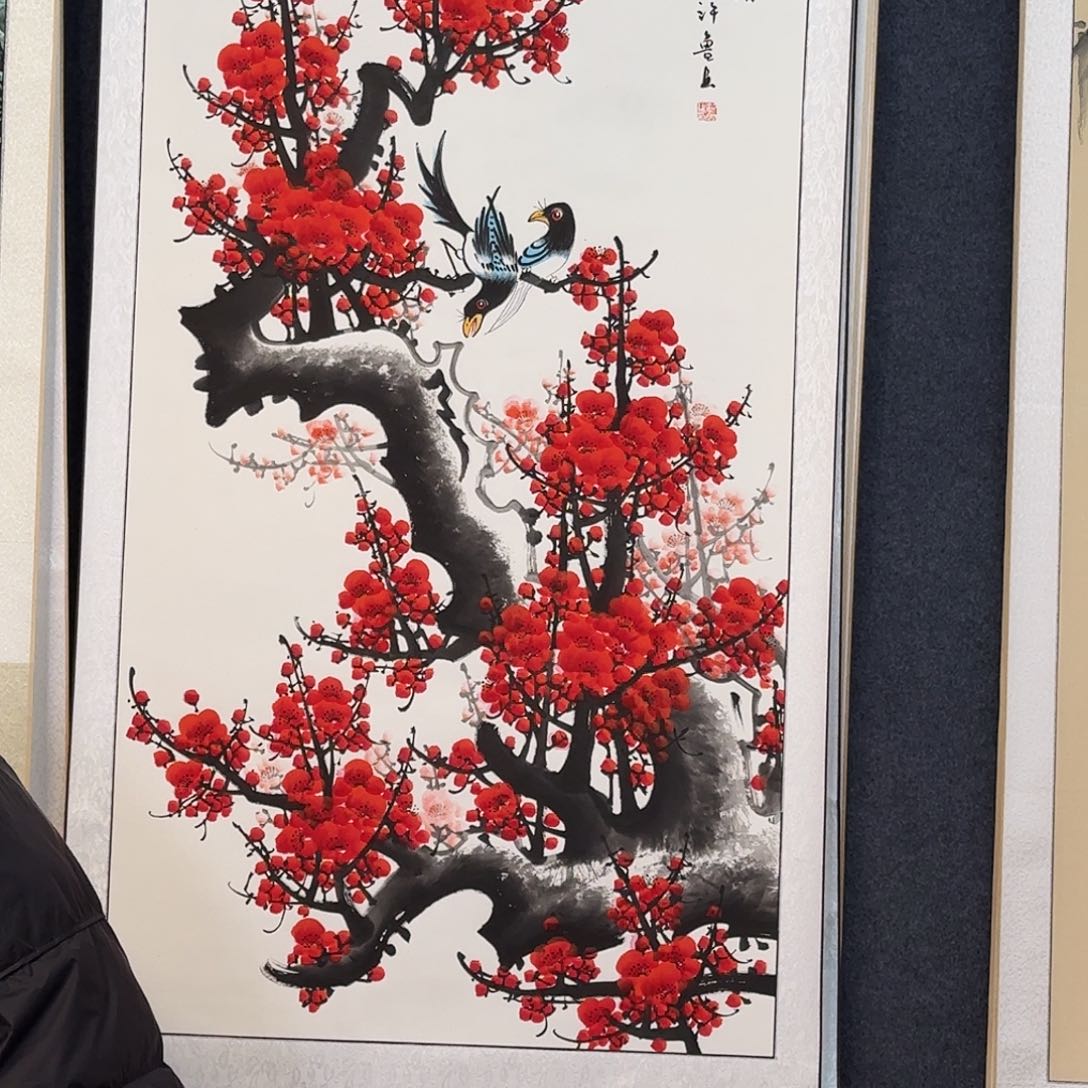 纯手绘国画作品好看四尺