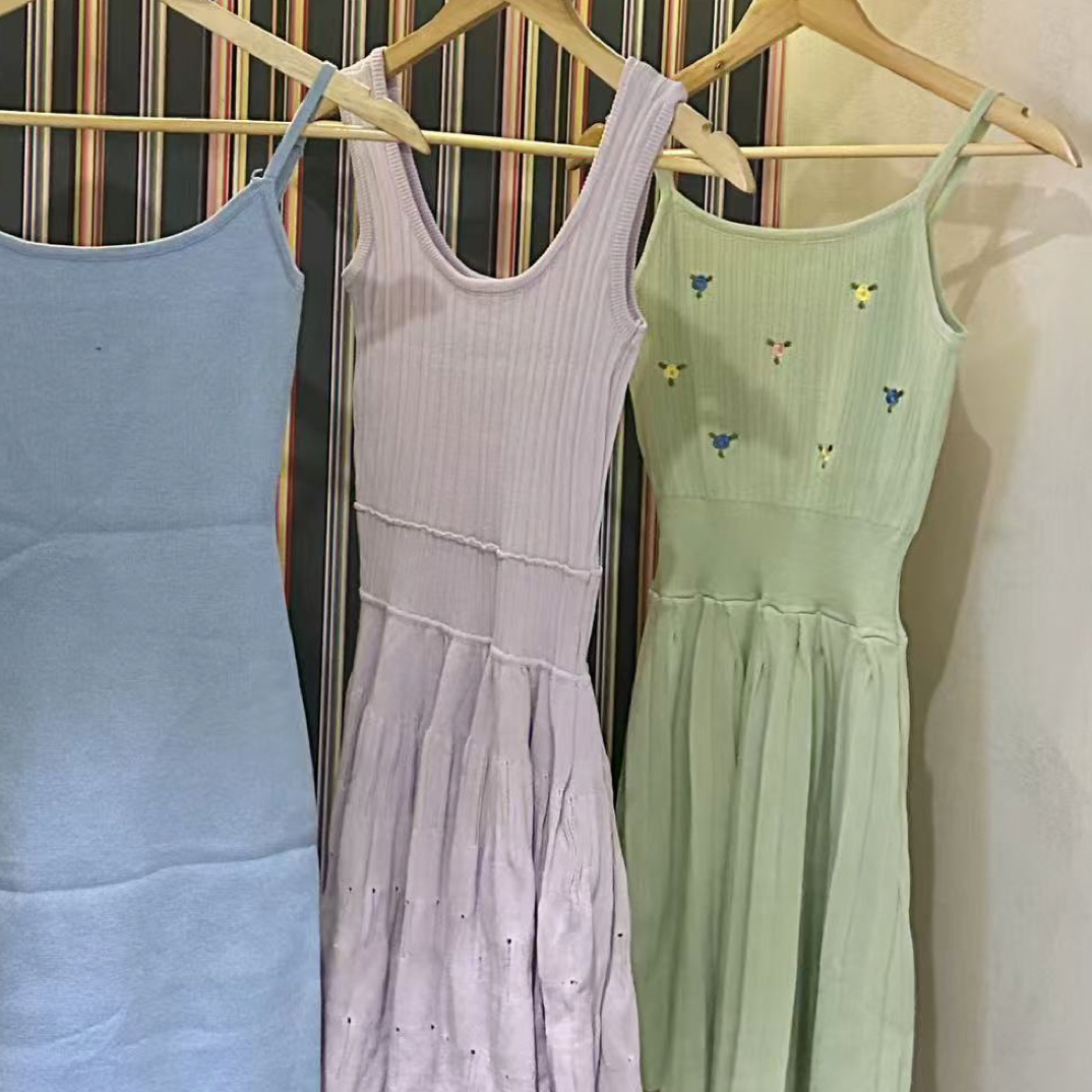 吊带针织连衣裙 默认微瑕 NO退NO换 偏远地区不发货