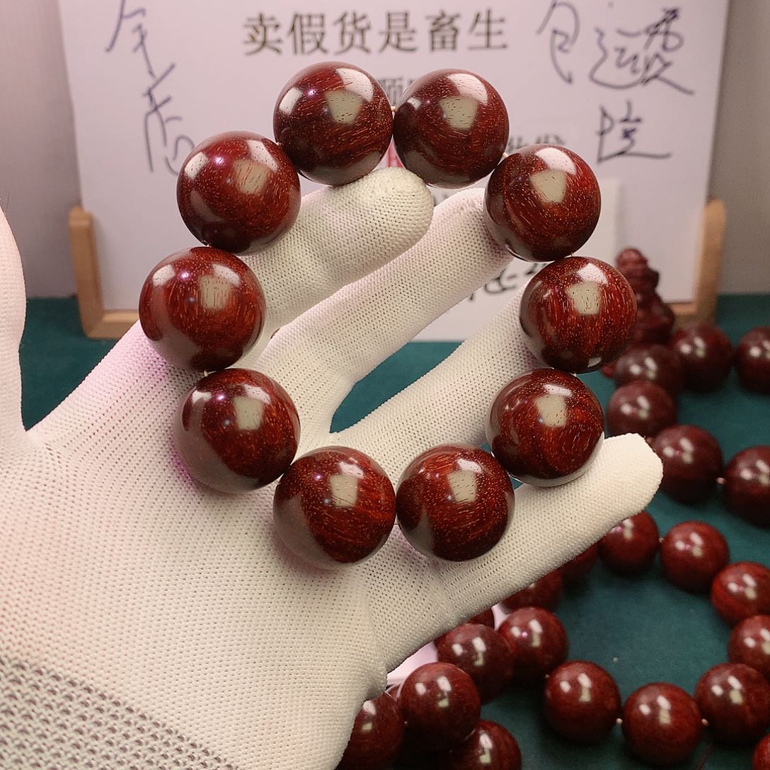 檀香紫檀（小叶紫檀）手串/手链25拆房老料无胶无蜡原汁原味纯二标