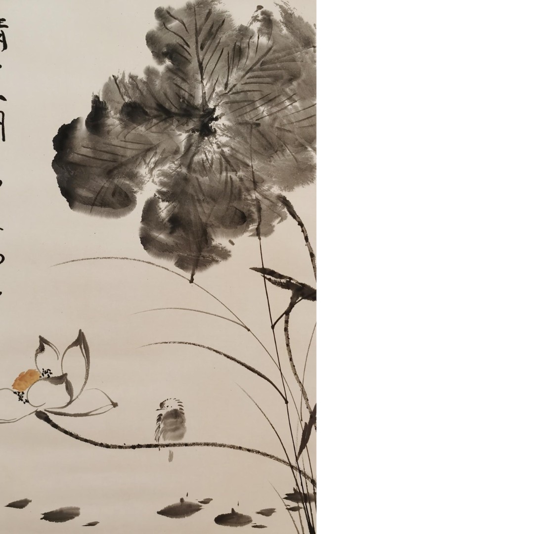 【辽拍】V250709-2-680《清夏图》（2.9平尺) 纸本镜片 ws11