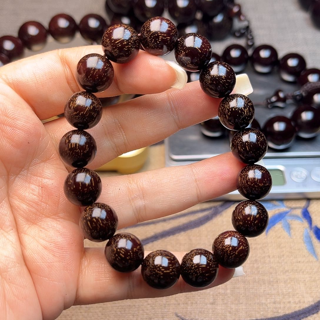 檀香紫檀（小叶紫檀）1.2 17颗爆星