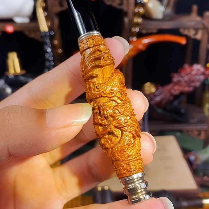 高端定制金丝楠烟嘴