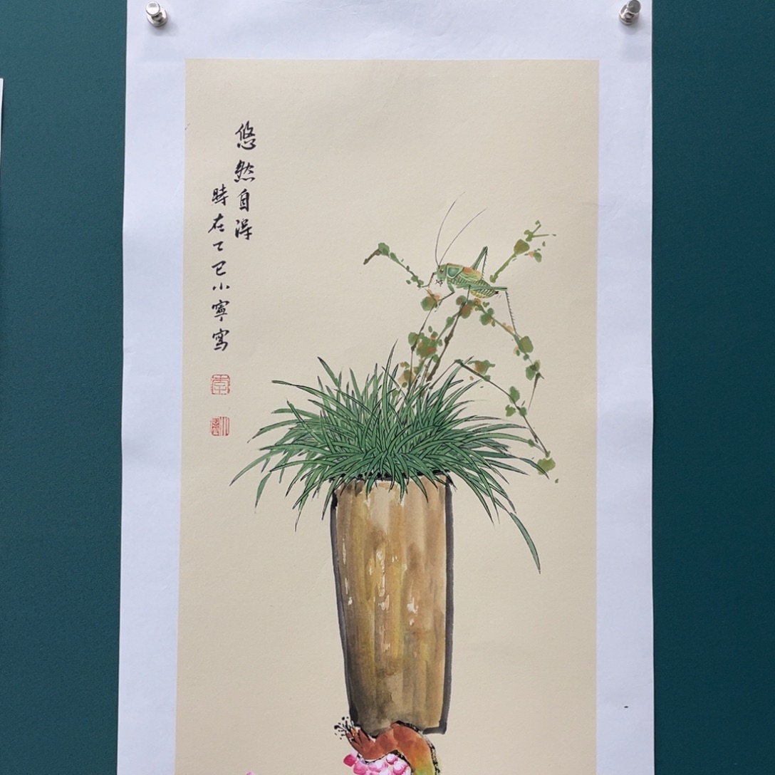 国画艺术家真人手绘