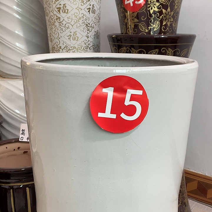 白光面笔筒一个高38口径38送托盘默认微瑕 