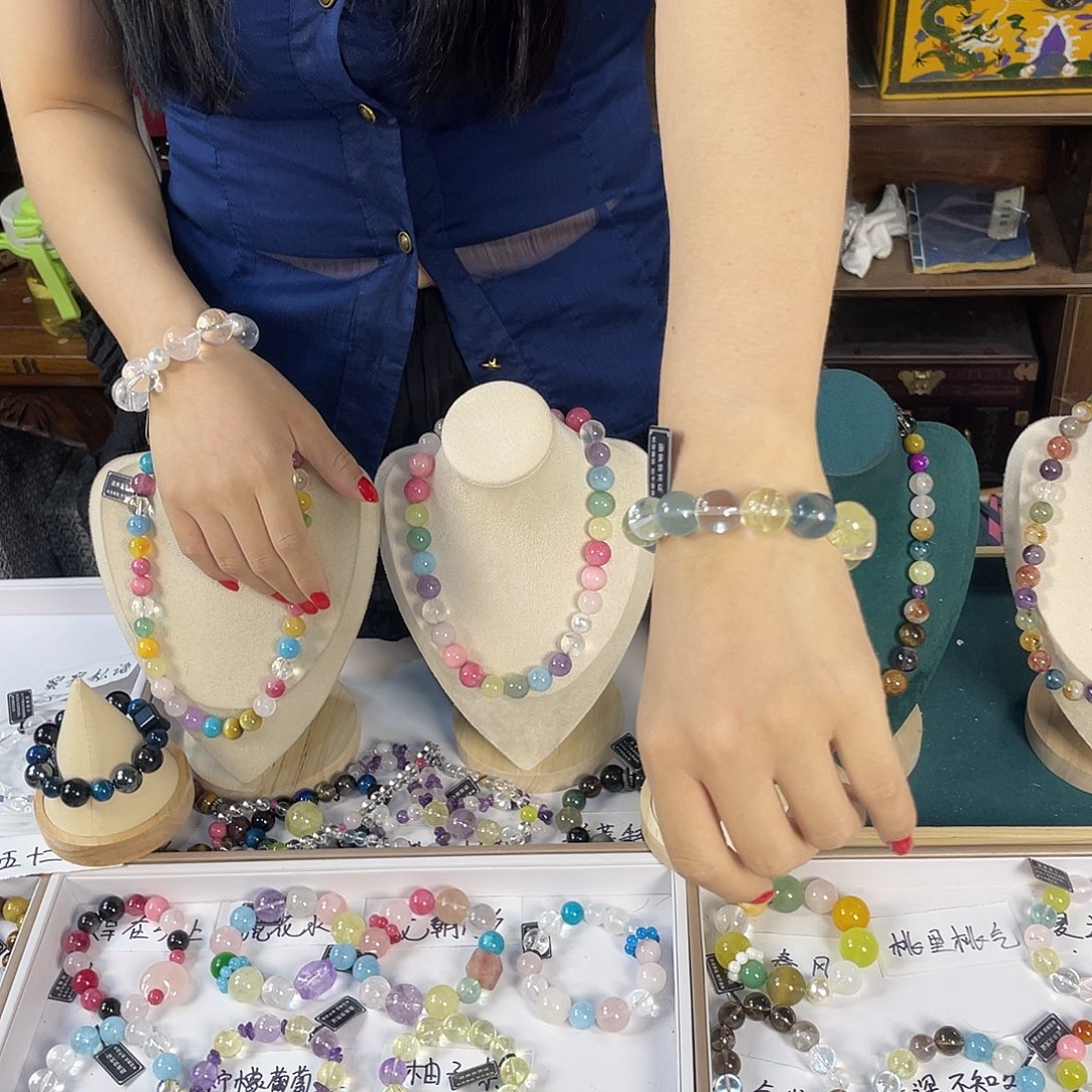 水晶手链银S925镶嵌