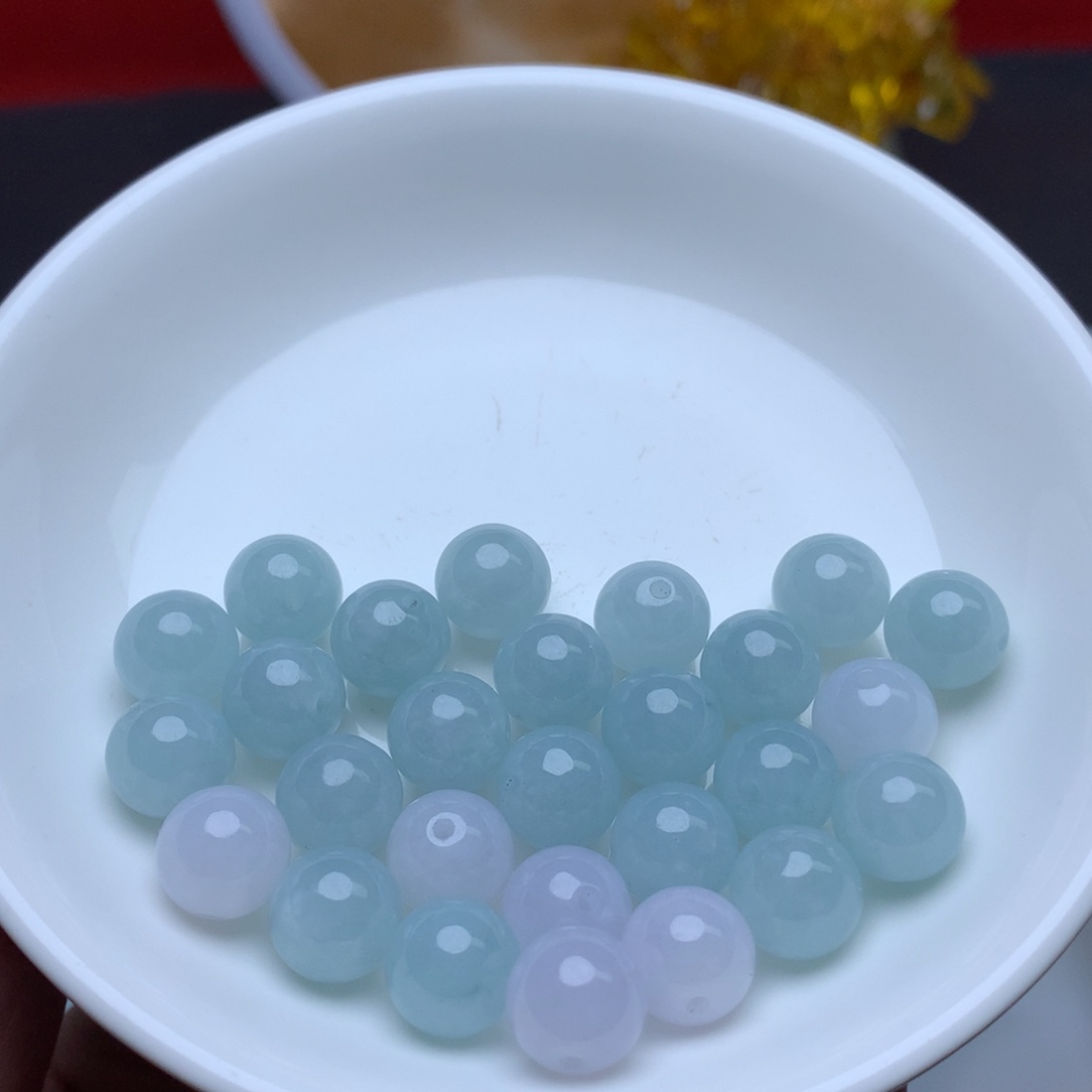 【闪购商品】翡翠手链未镶嵌卡10冰珠子2个