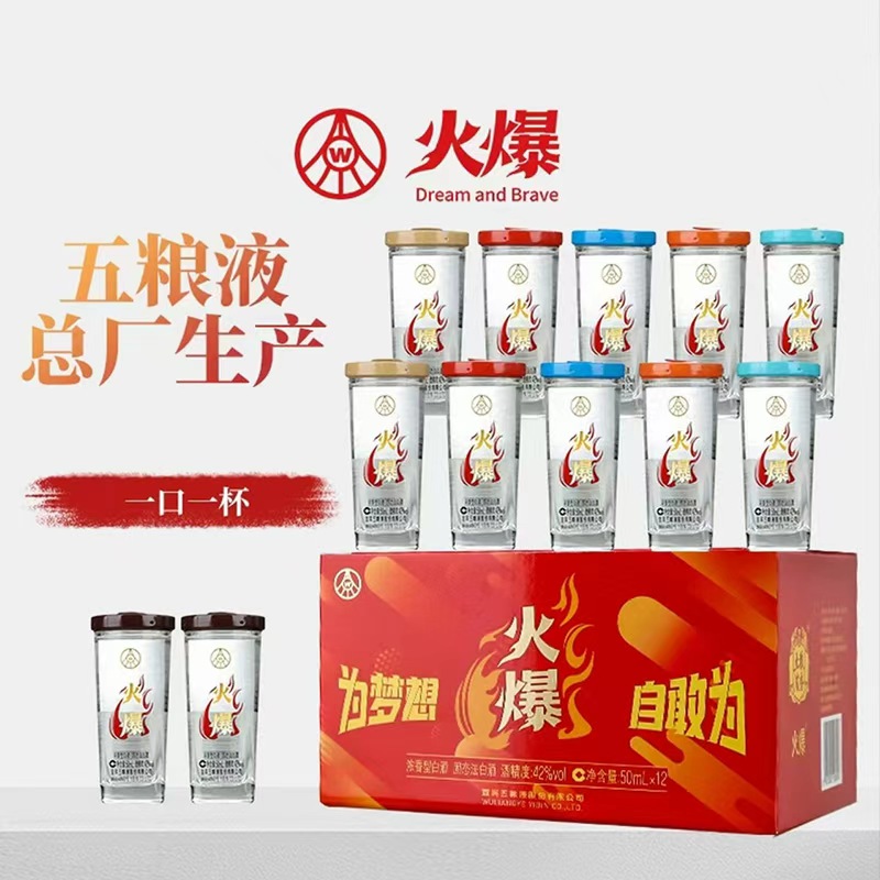 五粮液火爆小酒日常自饮火锅烧烤纯粮酒口粮酒42度42度